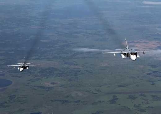 Российские СУ-24 сбросили пятисоткилограммовые бомбы